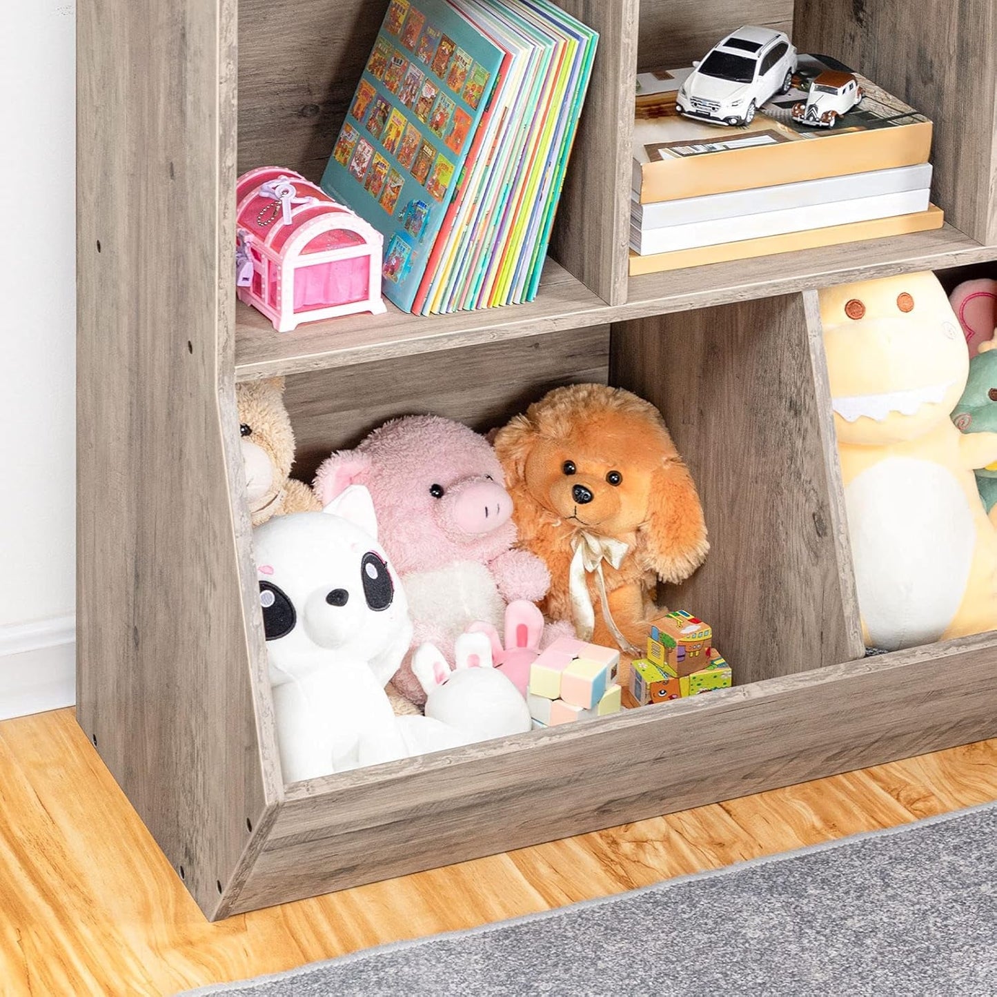 Kids Bookshelf & Toy Storage Organizer