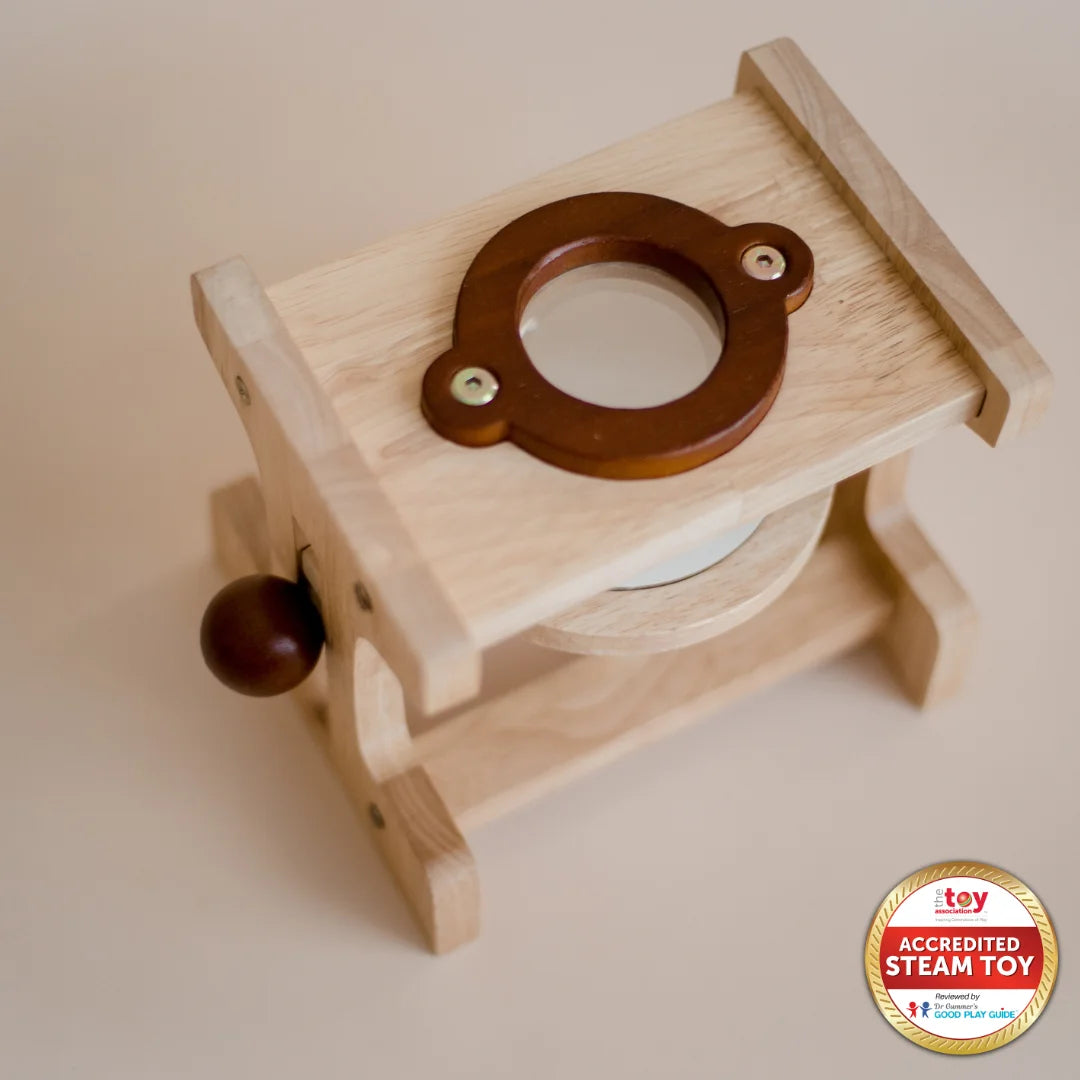Wooden Microscope: Discover the Tiny Wonders of the Big World! 🌍