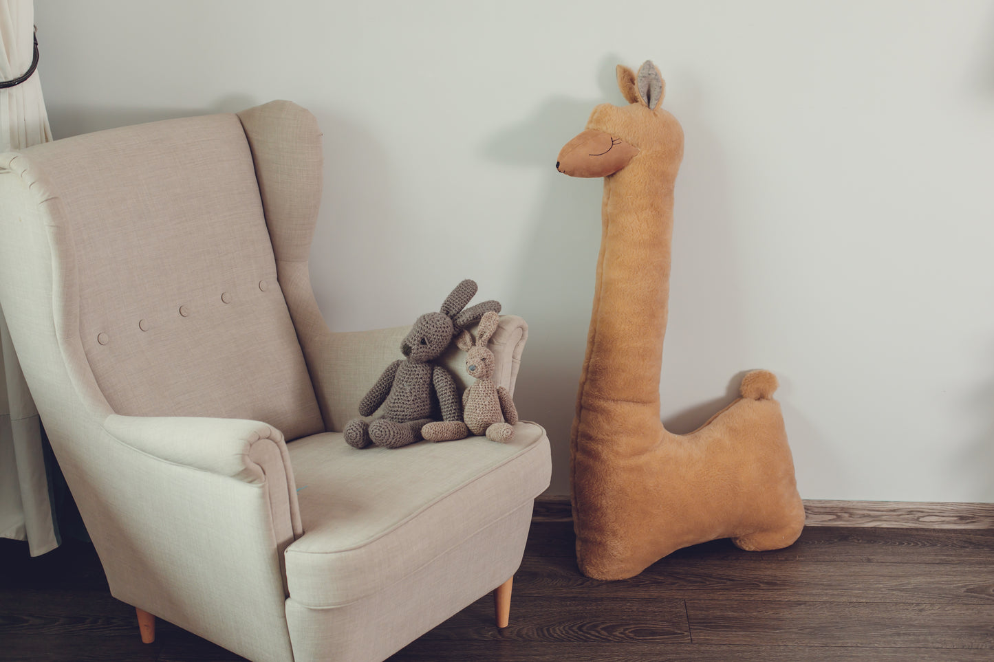 Giant Plush Alpaca in Rust: Your New Snuggly Best Friend! 🦙