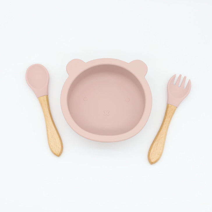 Baby Bear Silicone Bowl & Spoon Set