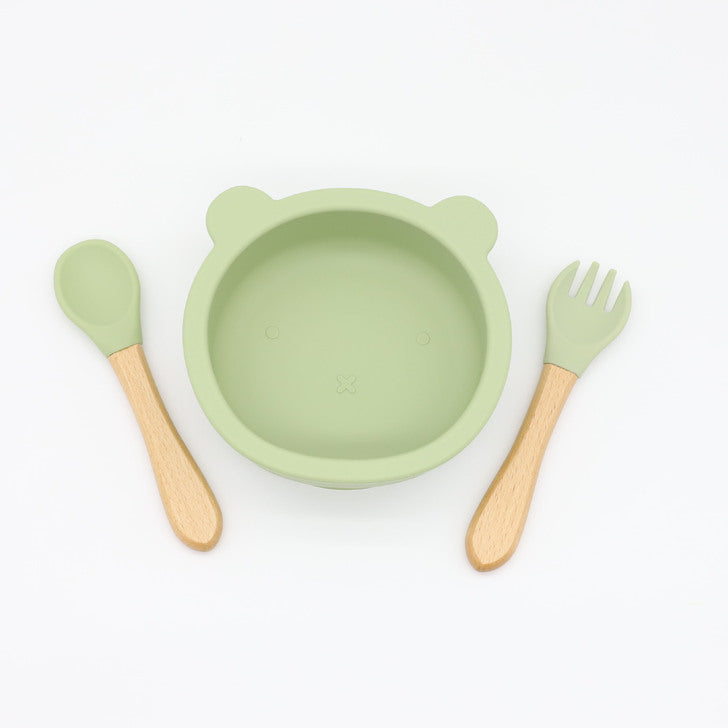 Baby Bear Silicone Bowl & Spoon Set