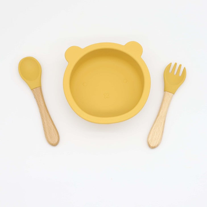 Baby Bear Silicone Bowl & Spoon Set