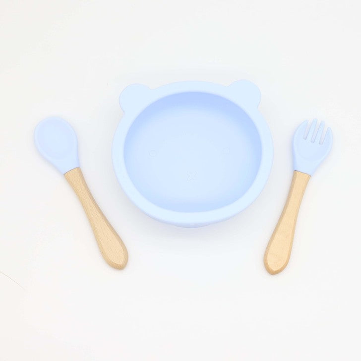 Baby Bear Silicone Bowl & Spoon Set