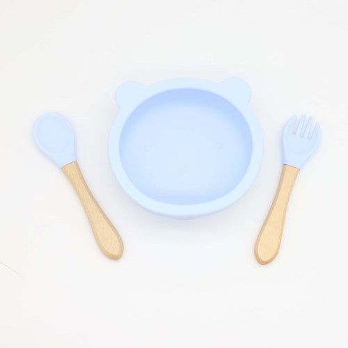 Baby Bear Silicone Bowl & Spoon Set