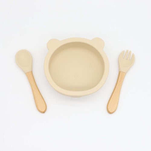 Baby Bear Silicone Bowl & Spoon Set