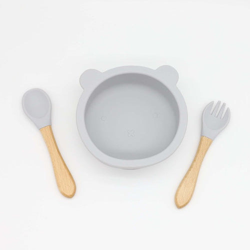 Baby Bear Silicone Bowl & Spoon Set